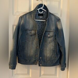 NWOT Gypsy Warrior Denim Jacket Stonewash Blue Women Size OS